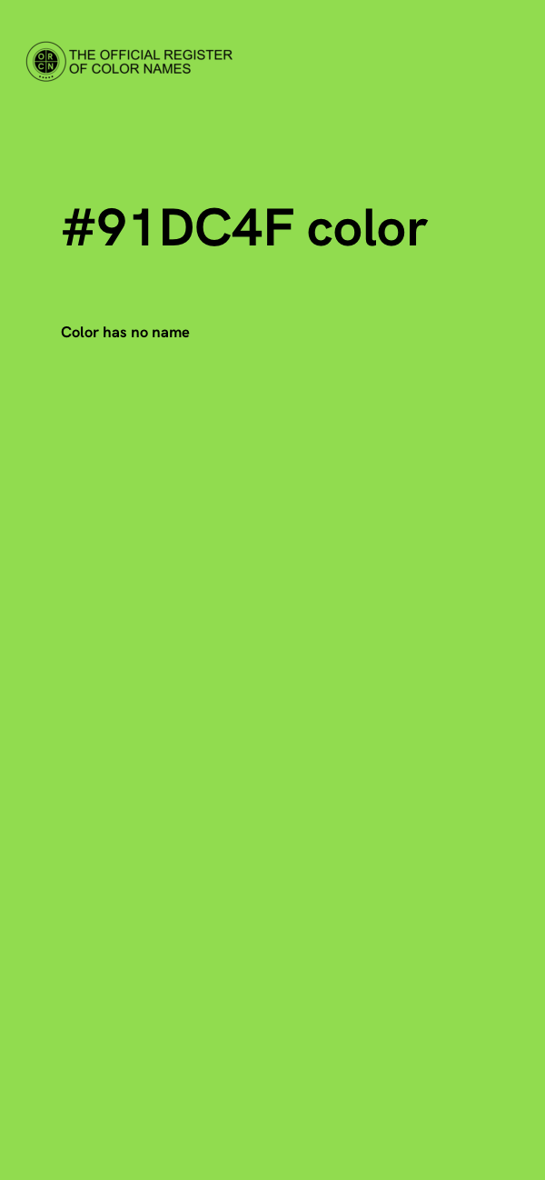 #91DC4F color image