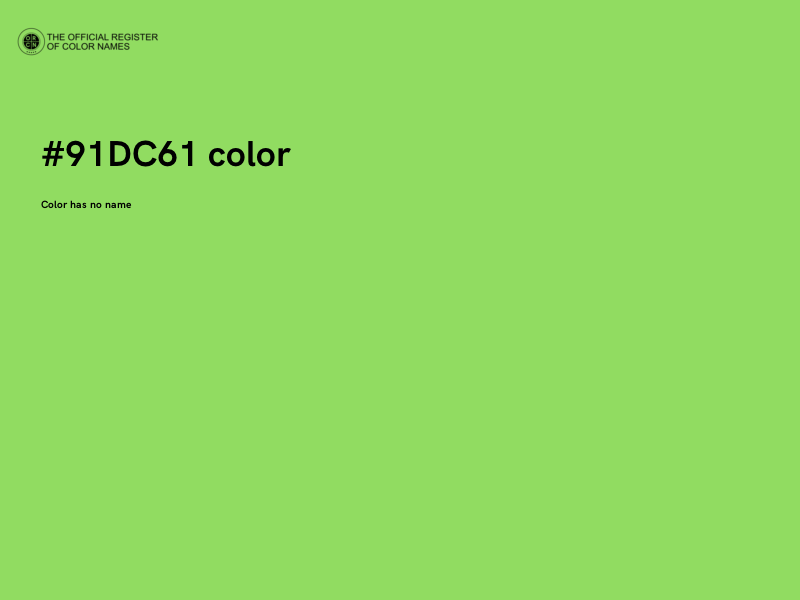 #91DC61 color image
