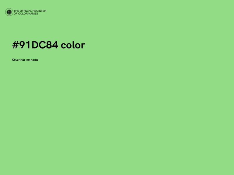 #91DC84 color image