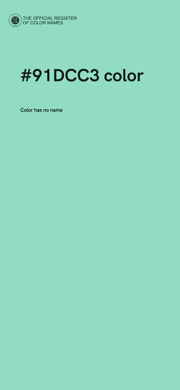 #91DCC3 color image