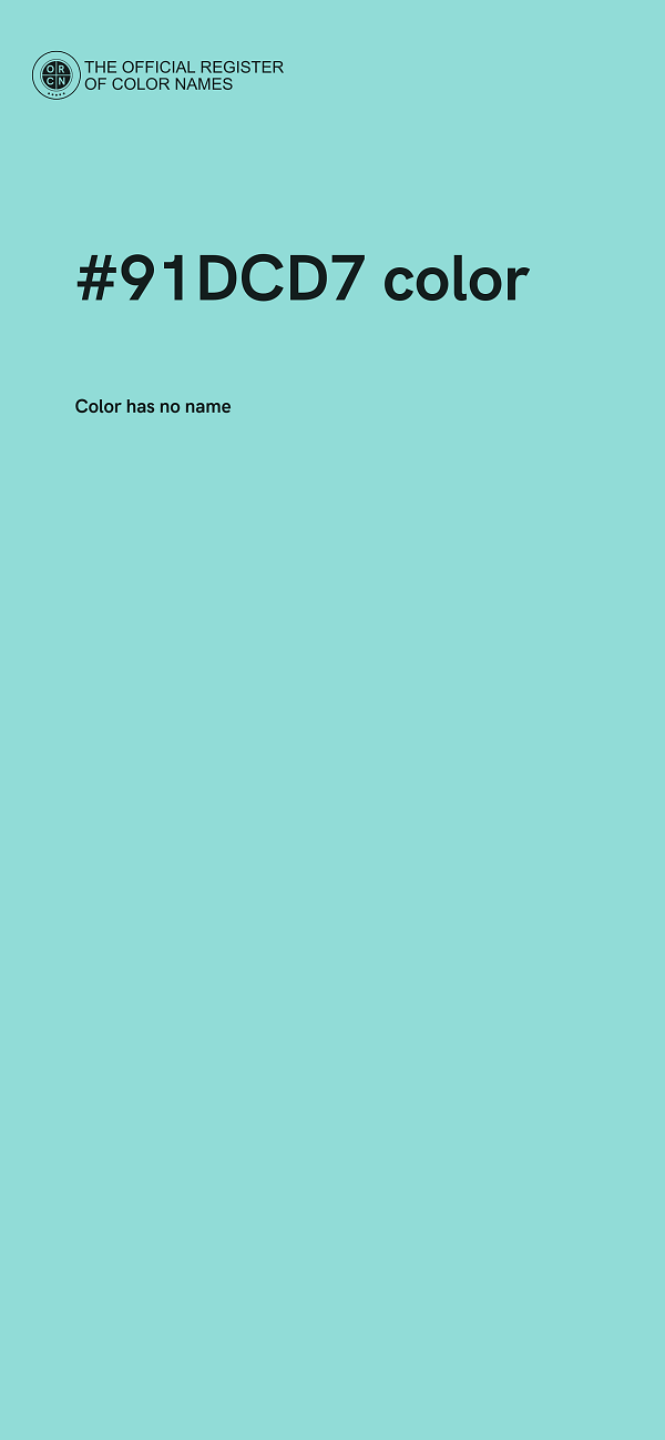 #91DCD7 color image