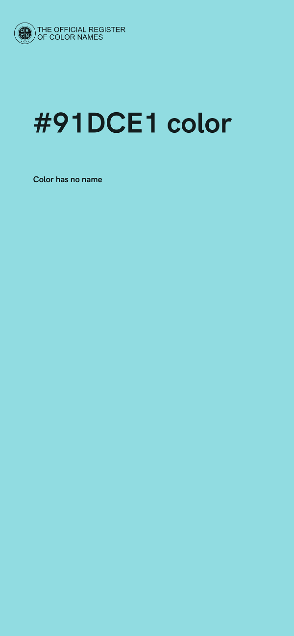 #91DCE1 color image