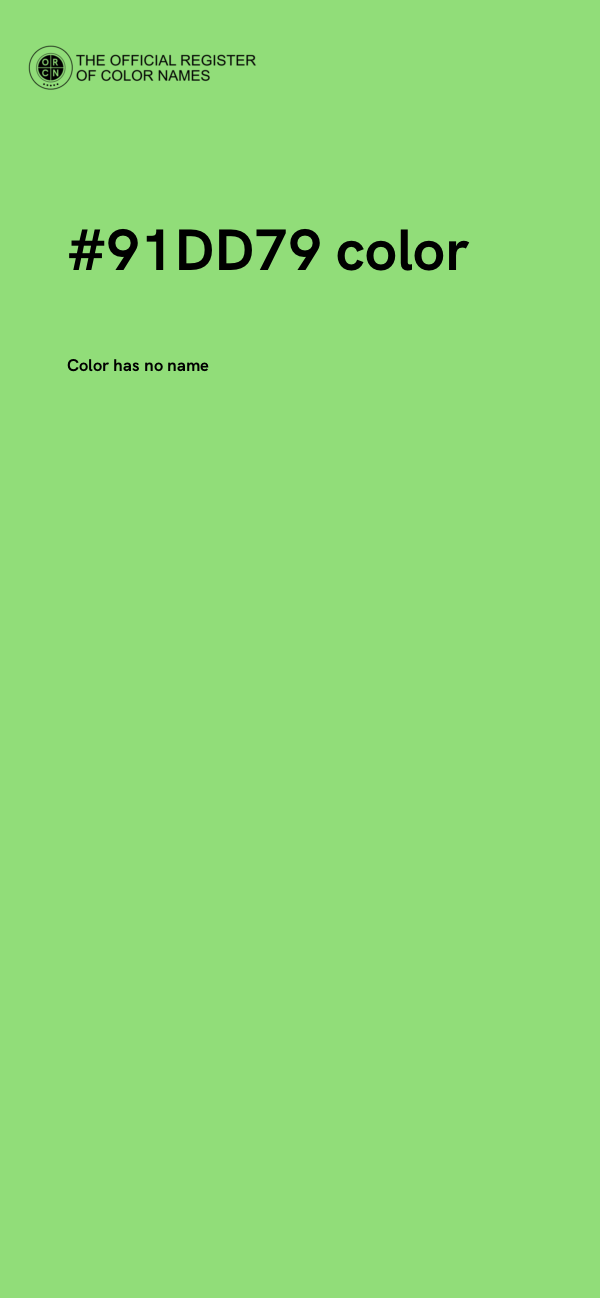 #91DD79 color image