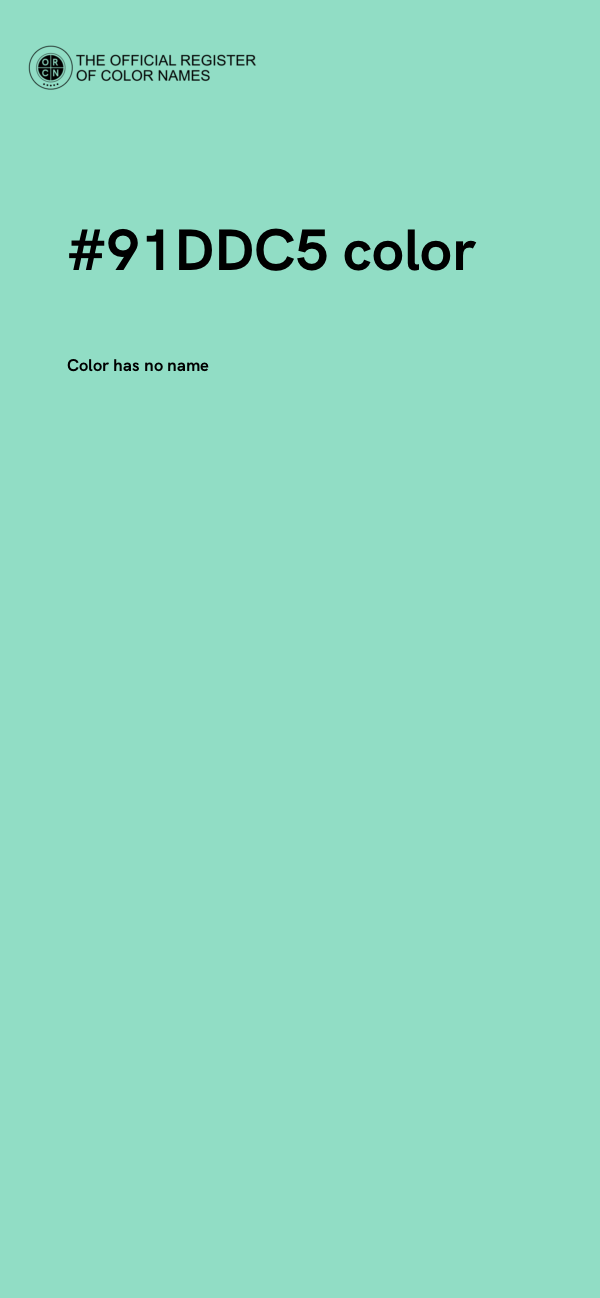 #91DDC5 color image