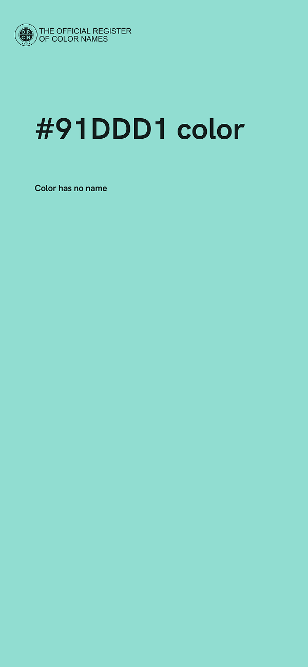 #91DDD1 color image