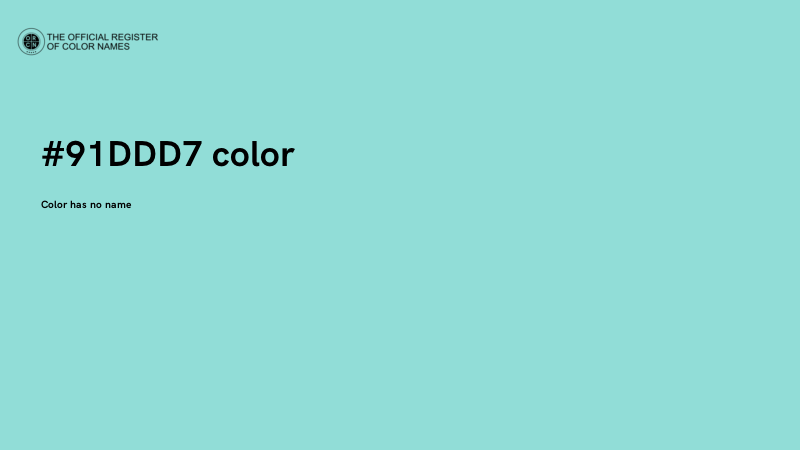 #91DDD7 color image