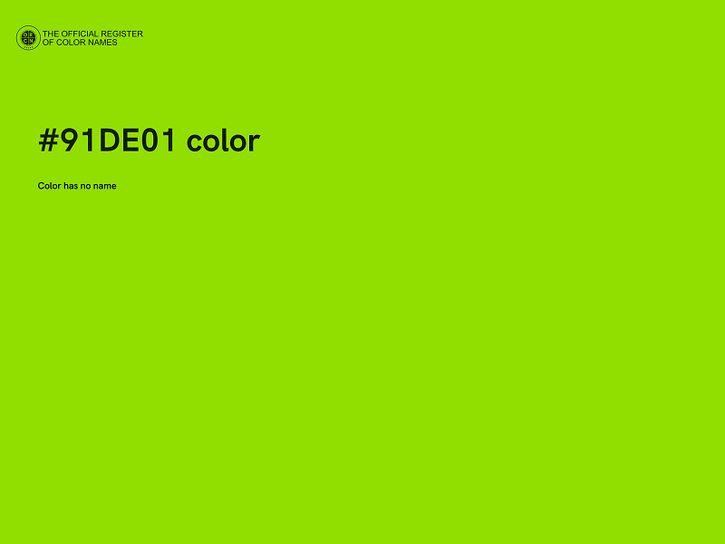 #91DE01 color image