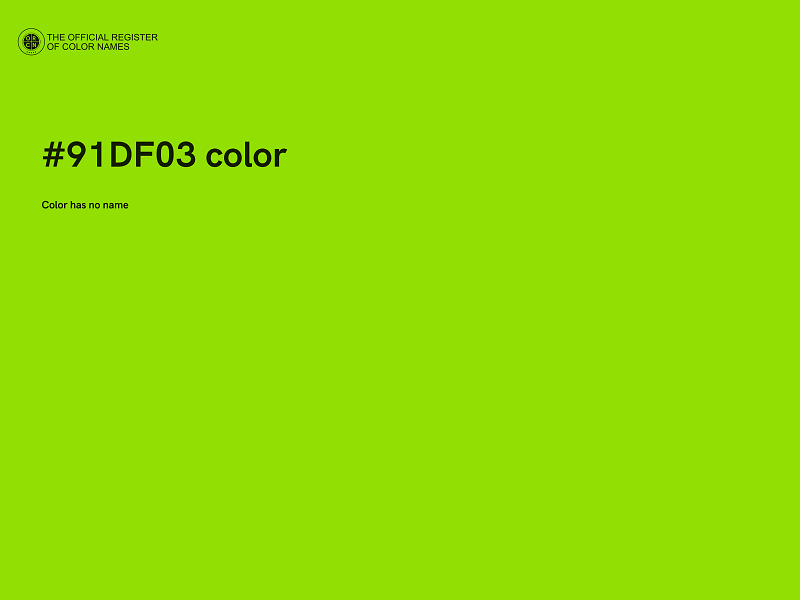 #91DF03 color image