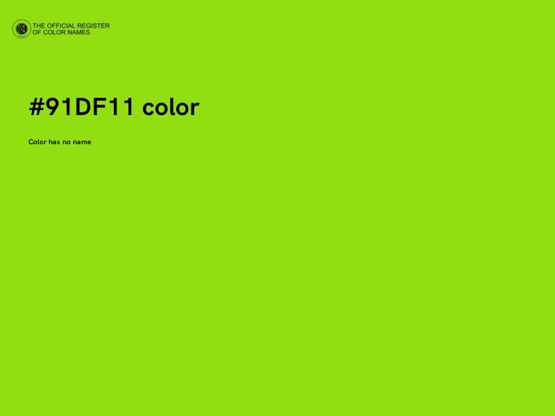 #91DF11 color image