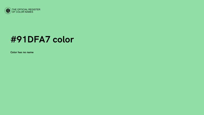 #91DFA7 color image
