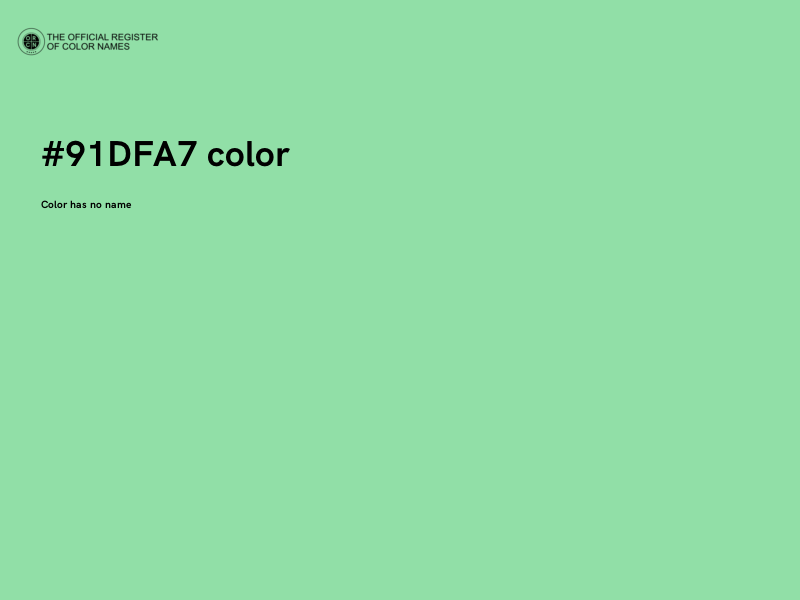 #91DFA7 color image
