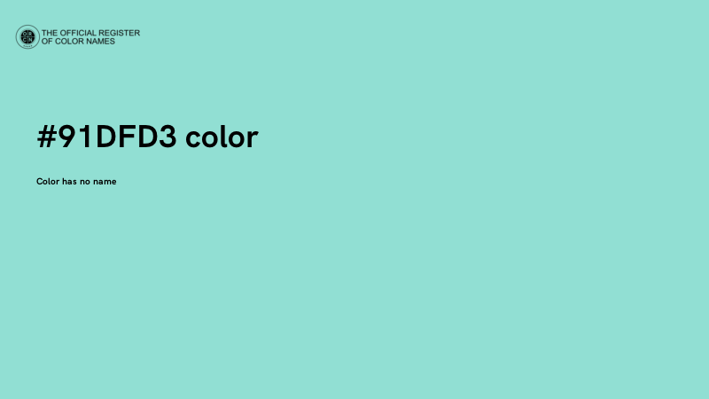 #91DFD3 color image