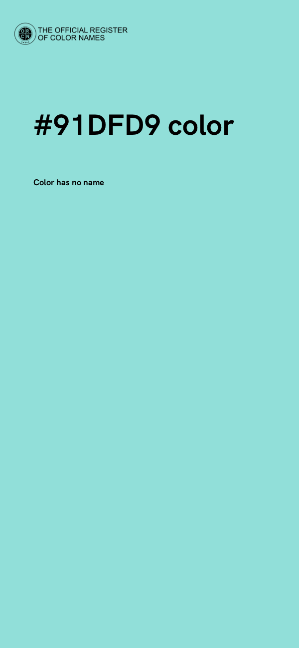 #91DFD9 color image