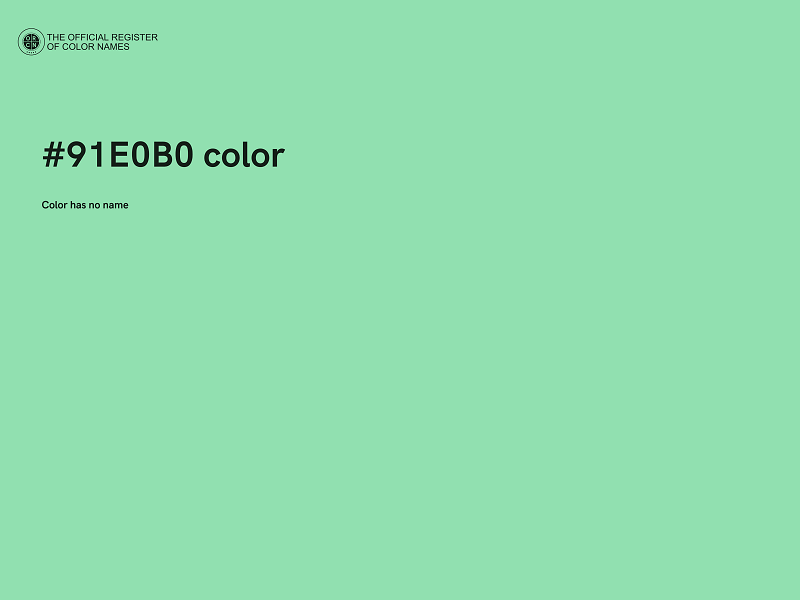 #91E0B0 color image