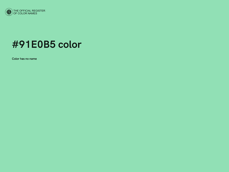 #91E0B5 color image