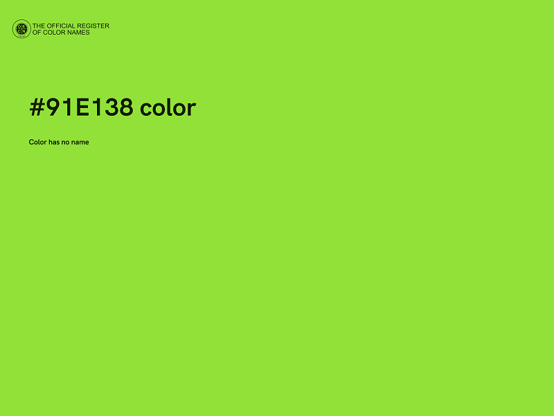 #91E138 color image