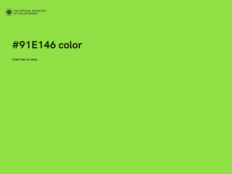 #91E146 color image