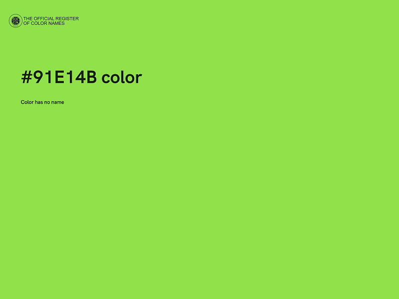 #91E14B color image