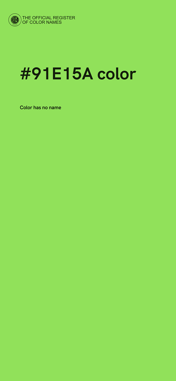 #91E15A color image