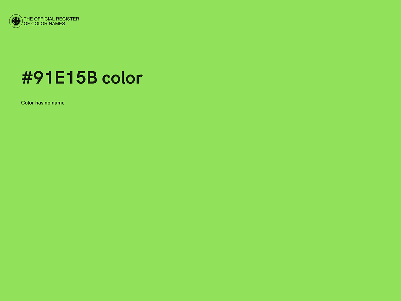 #91E15B color image