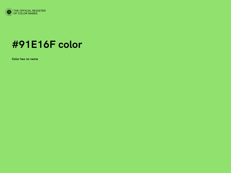 #91E16F color image