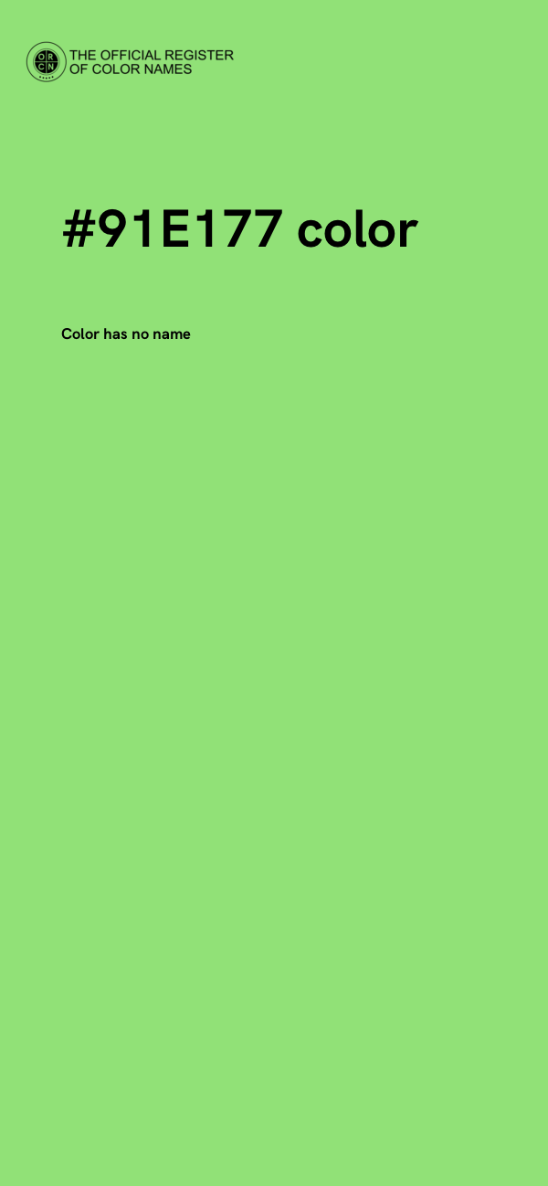 #91E177 color image