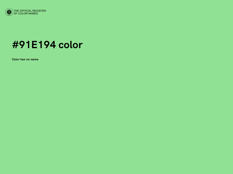 #91E194 color image