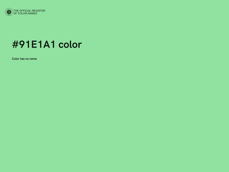 #91E1A1 color image