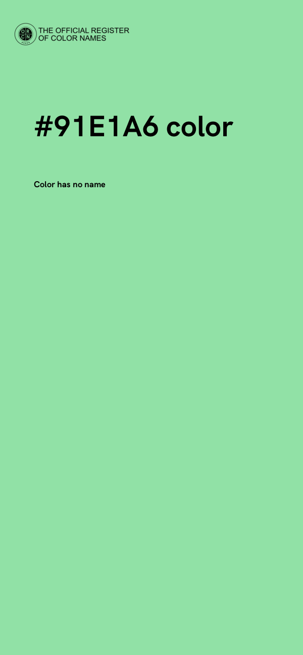 #91E1A6 color image