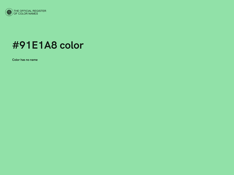 #91E1A8 color image