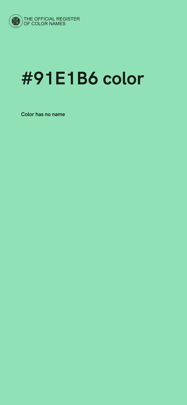 #91E1B6 color image