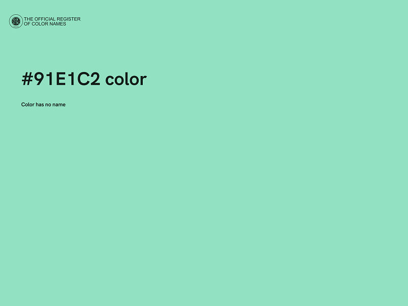 #91E1C2 color image