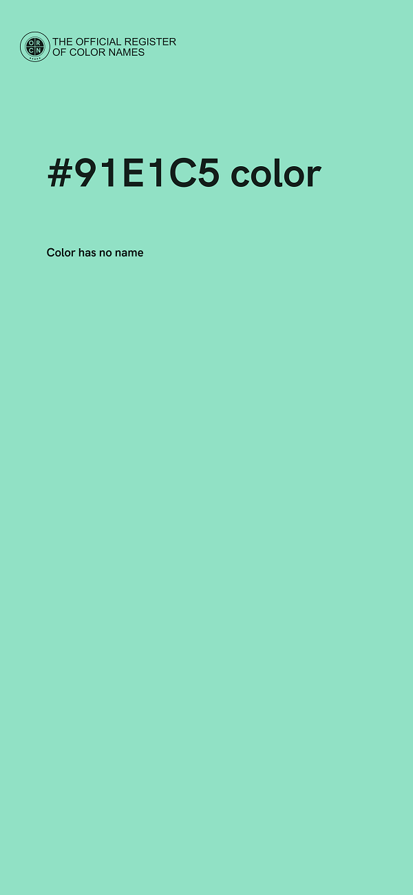 #91E1C5 color image