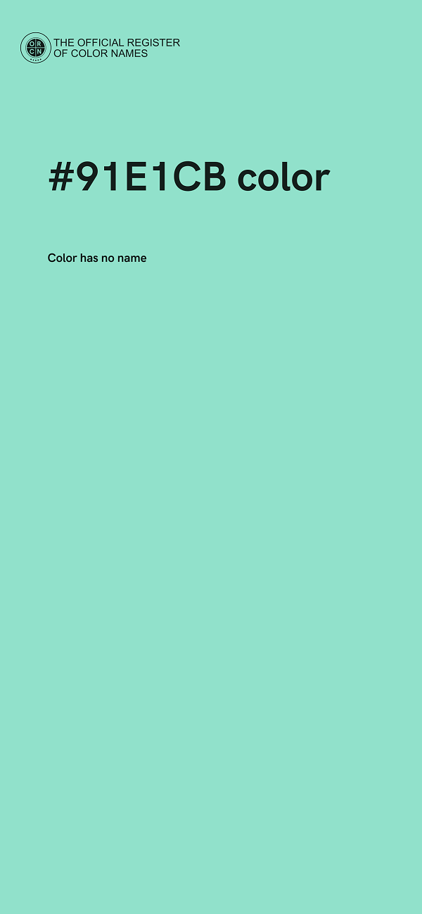 #91E1CB color image