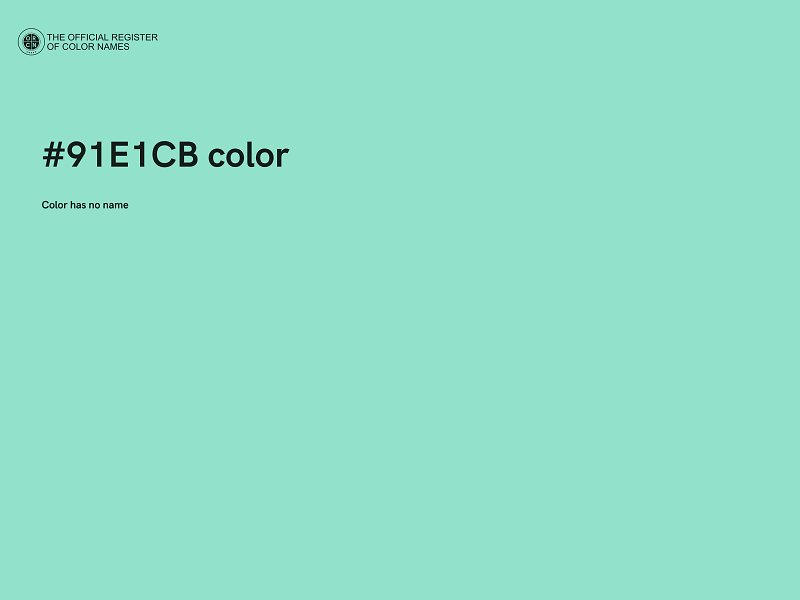 #91E1CB color image