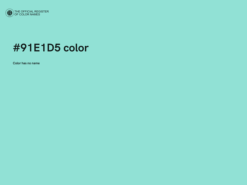 #91E1D5 color image