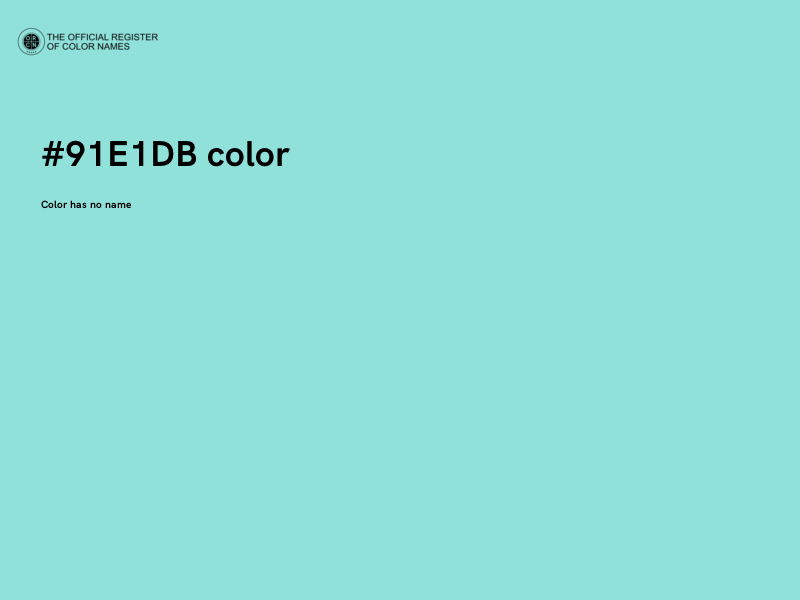 #91E1DB color image