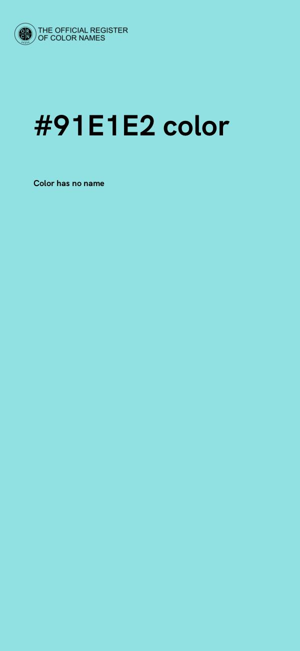 #91E1E2 color image