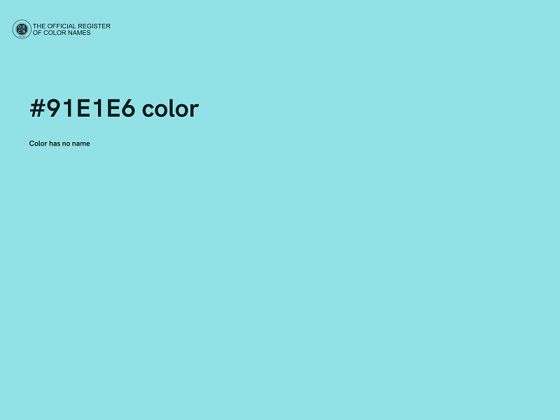 #91E1E6 color image