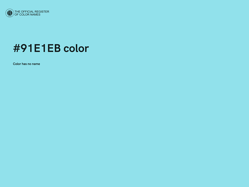 #91E1EB color image