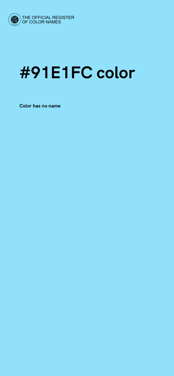 #91E1FC color image