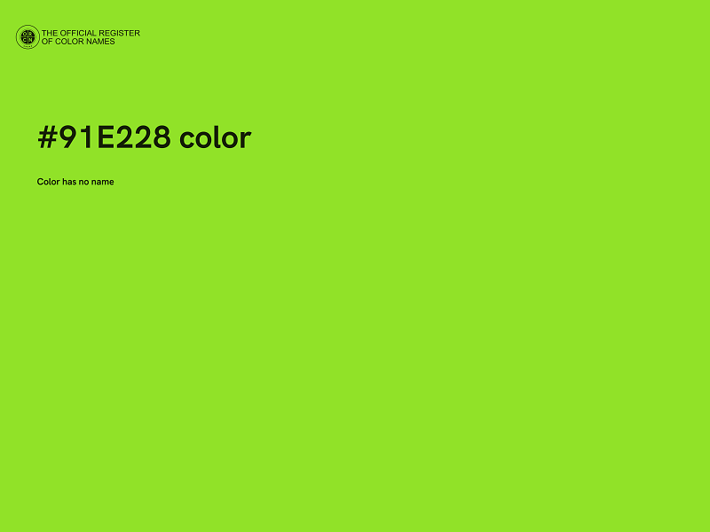 #91E228 color image