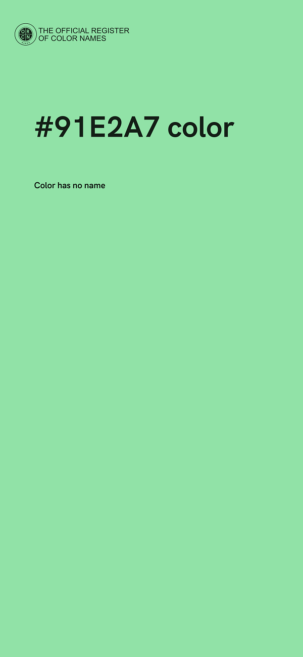 #91E2A7 color image