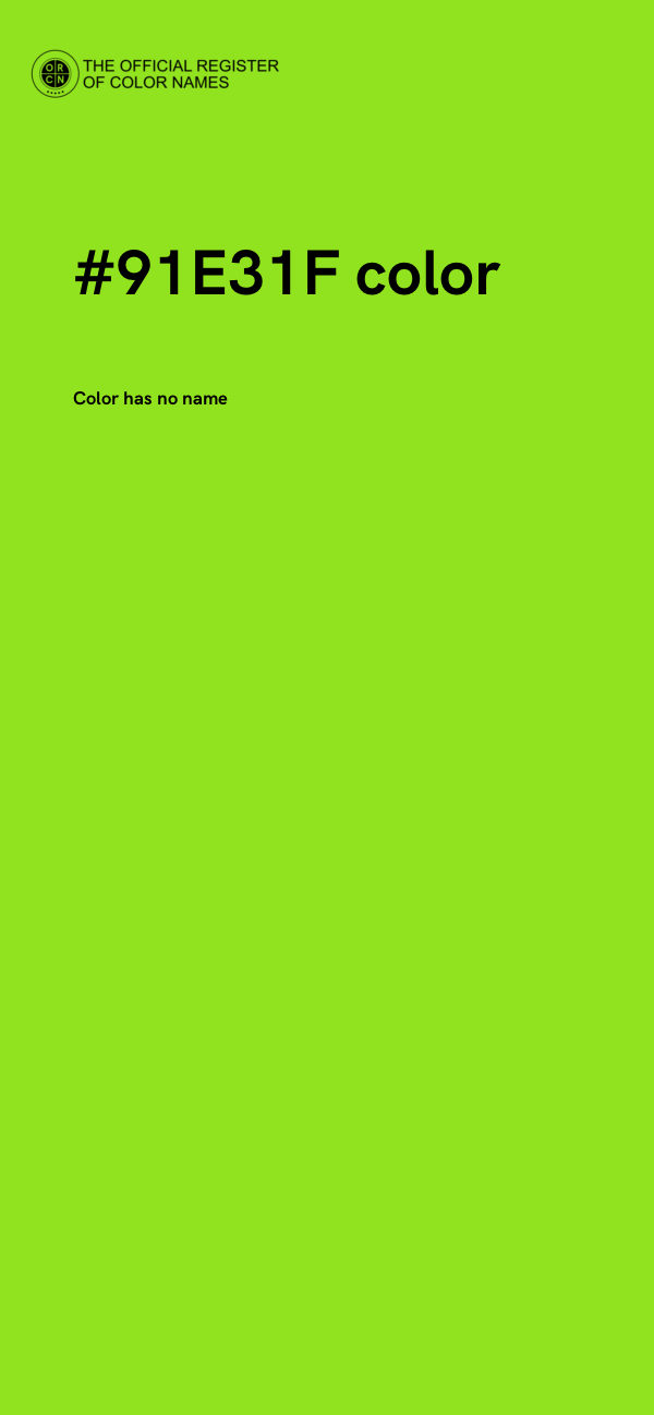 #91E31F color image