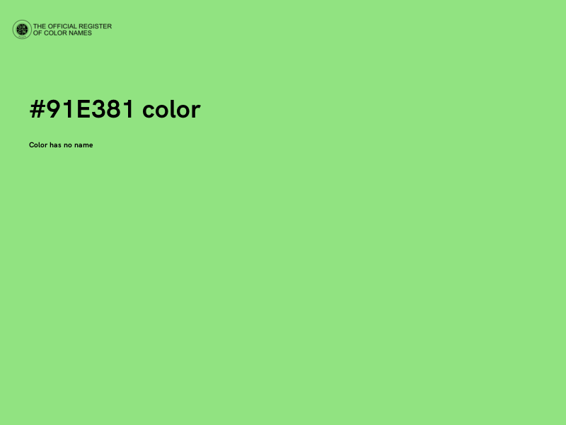 #91E381 color image