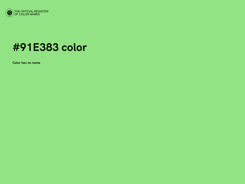 #91E383 color image
