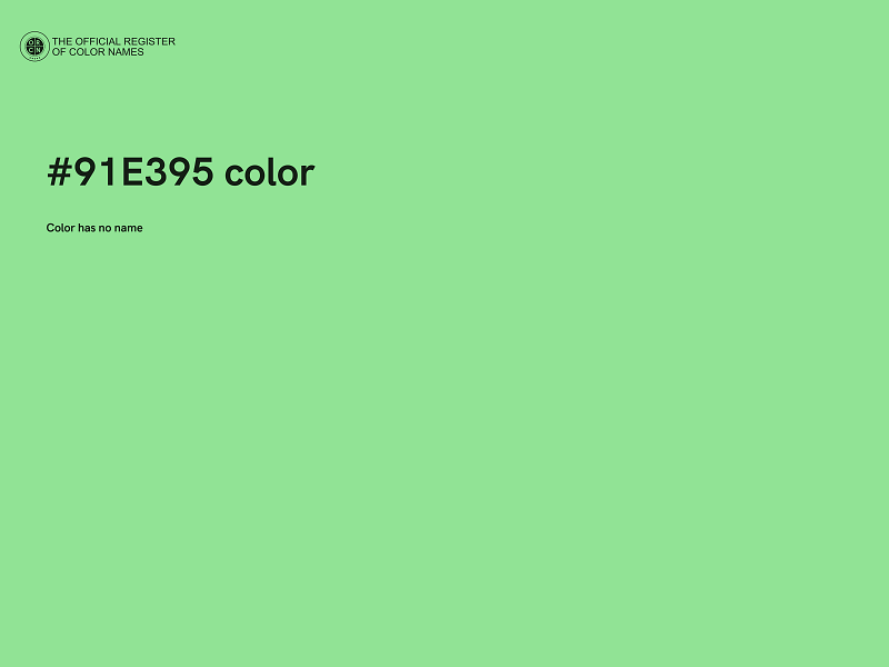 #91E395 color image