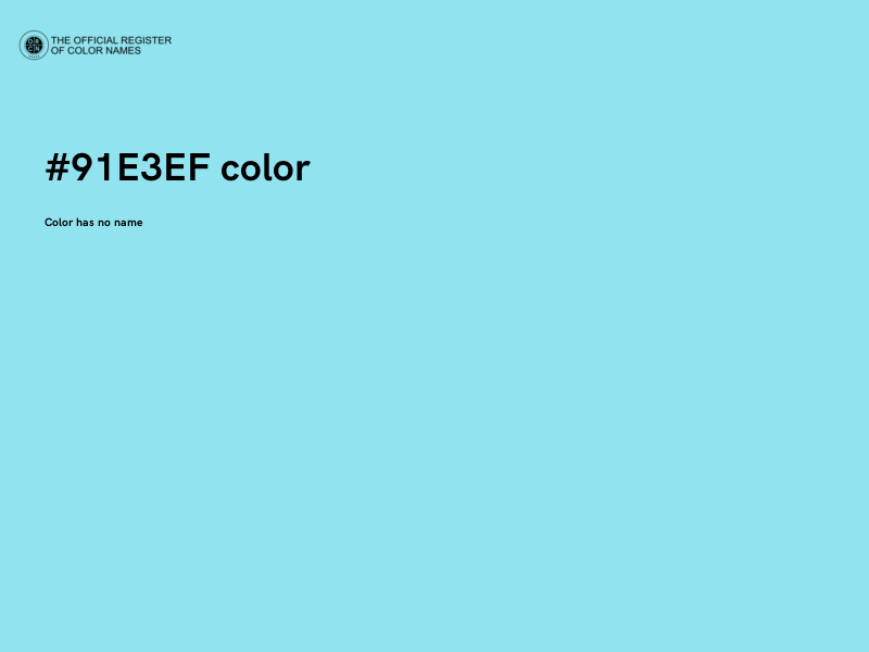 #91E3EF color image