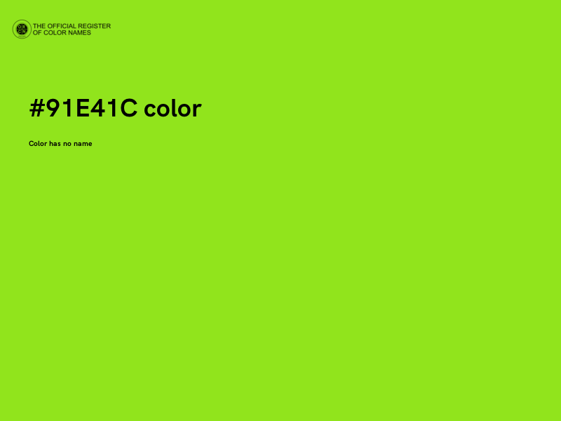 #91E41C color image