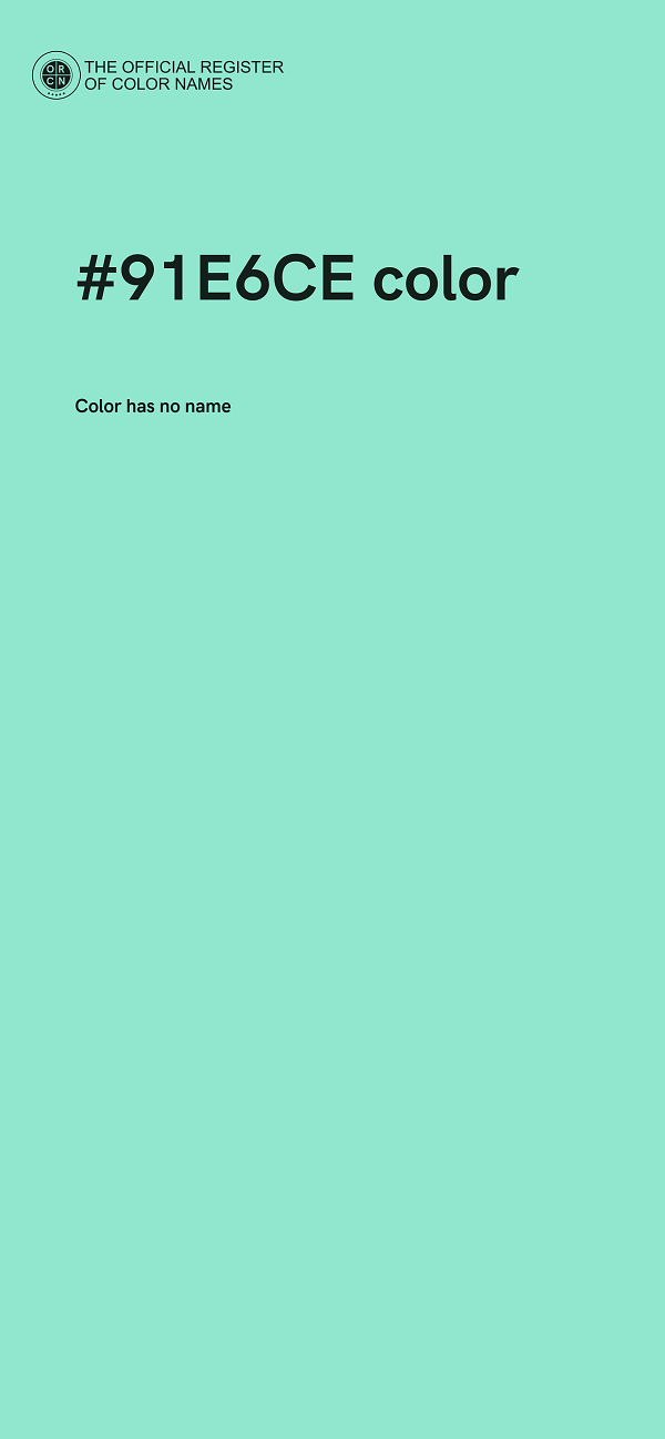 #91E6CE color image
